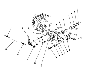 Governor Assembly (Model No 47pm1-1) Diagram and Parts List for 20326 2000001 - 2999999 Toro Lawn Mower