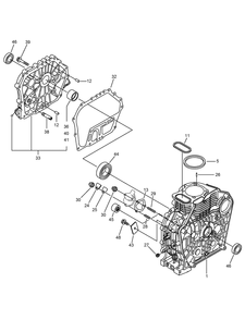 Cylinder Block Assembly Diagram and Parts List for 23897 400000000 - 999999999 Toro Lawn Tractor Accessories