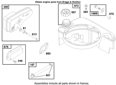 Engine Briggs & Stratton Model 12f802-0667-01 Diagram and Parts List for 20914 7900001 - 7999999 Toro Lawn Mower