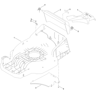 Deck Assembly Diagram and Parts List for 21621 400000000 - 999999999 Toro Lawn Mower