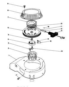 Recoil Assembly (Model No. 47pm1-1) Diagram and Parts List for 20326 2000001 - 2999999 Toro Lawn Mower