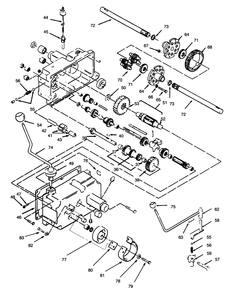 Transmission 8-Speed Diagram and Parts List for 73380 4900001 - 4999999 Toro Lawn Tractor