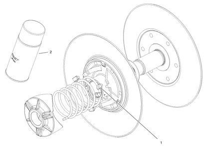 Driven Clutch Assembly No. 99-7104 Diagram and Parts List for 12004TC 220000001 - 220999999 Toro Lawn Tractor