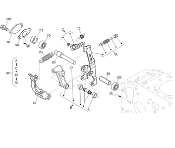 Governor Assembly Diagram and Parts List for 22328 408963400 - 409588175 Toro Lawn Tractor Accessories