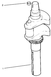 Crankshaft Diagram and Parts List for 72102 7900001 - 7999999 Toro Lawn Tractor