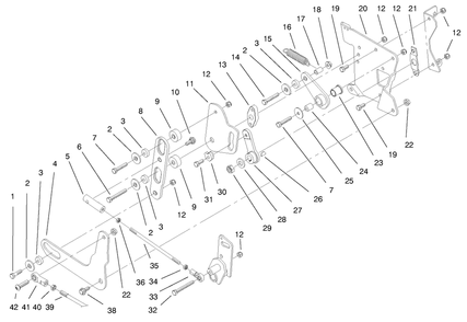 Smart Turn Rear Assembly Diagram and Parts List for 73560 8900001 - 8999999 Toro Lawn Tractor
