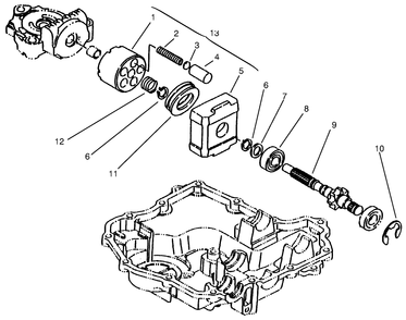Motor Shaft Diagram and Parts List for 72102 7900001 - 7999999 Toro Lawn Tractor
