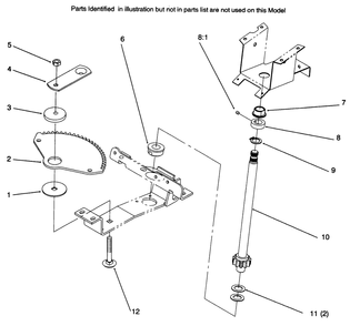Lower Steering Diagram and Parts List for 72045 6900001 - 6999999 Toro Lawn Tractor