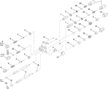 Hydraulic Steering Valve Assembly No. Au407213a1 Diagram and Parts List for 25403 400000000 - 401399999 Toro Lawn Tractor Accessories