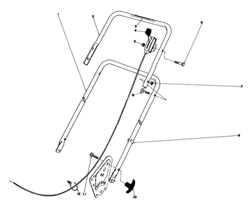 Handle Assembly (Model No. 16880) Diagram and Parts List for 16890 1000001 - 1999999 Toro Lawn Mower