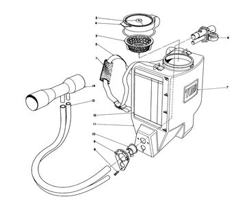 Broadcast Spreader Attachment Model 51525 (Optional) Diagram and Parts List for 51530 4000001 - 4999999 Toro Leaf Blower / Vacuum