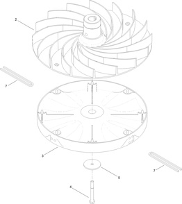 Cutting Assembly Diagram and Parts List for 2615 315000001 - 315999999 Toro Lawn Tractor Accessories