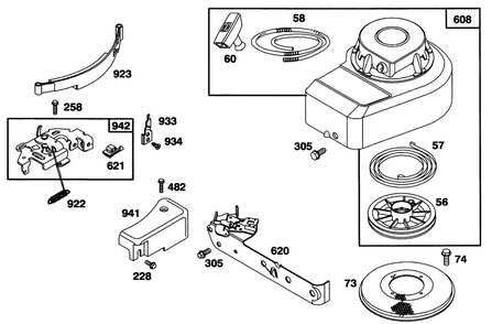 Engine Briggs & Stratton Model 95902-3154-01 Diagram and Parts List for 20431 39000001 - 39999999 Toro Lawn Mower
