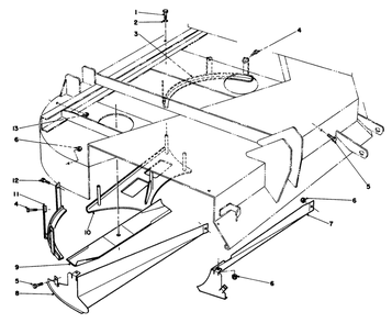 62" Blower Kit Model 30503 (Optional)(Continued) Diagram and Parts List for 30798 0000001 - 0999999 Toro Lawn Tractor
