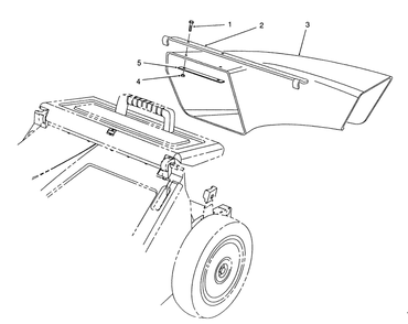 Side Discharge Chute Model No. 59112 (Optional) Diagram and Parts List for 26680WG 0000001 - 0999999 Toro Lawn Mower