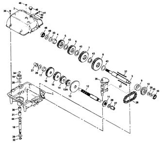 Peerless Transmission Model No. 700-039 Diagram and Parts List for 30180 390001 - 399999 Toro Lawn Tractor Accessories