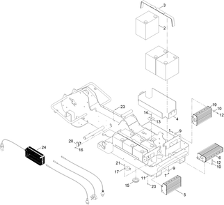 Part Location Diagram of 134-5902 Toro Cutting Controller