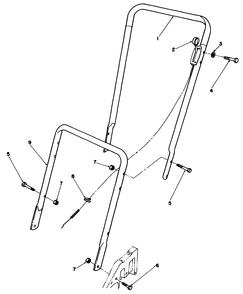 Part Location Diagram of 65-4991 Toro Control-Bowden