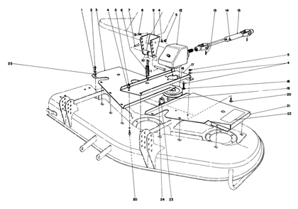 Deck Covers And Gear Box Diagram and Parts List for 30775 100001 - 199999 Toro Lawn Tractor