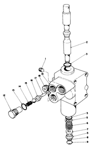 Valve Assembly No. 43-1700 Diagram and Parts List for 30775 400001 - 499999 Toro Lawn Tractor