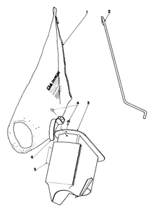 Bagging Kit No. 47-6510 (Optional) Diagram and Parts List for 16585 6000001 - 6999999 Toro Lawn Mower