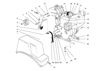 Engine Assembly Diagram and Parts List for 38063 7900001 - 7999999 Toro Snow Blower