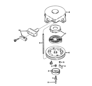 Rewind Starter 590420 Diagram and Parts List for 56015 3000001 - 3999999 Toro Lawn Tractor