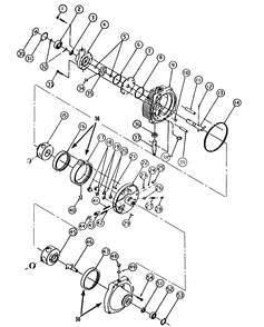 Hydraulic Pump And Motor Diagram and Parts List for 73501 59000412 - 59002868 Toro Lawn Tractor