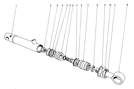 Hydraulic Cylinder 43-5260 Diagram and Parts List for 30775 600001 - 699999 Toro Lawn Tractor