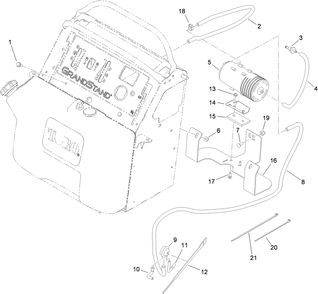Part Location Diagram of 63-9720 Toro HOSE-FUEL