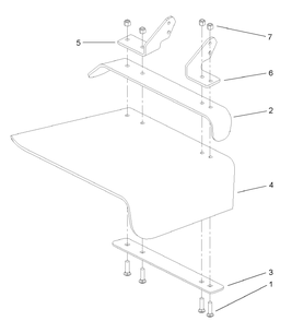Part Location Diagram of 107-1617 Toro Defelector-Rubber