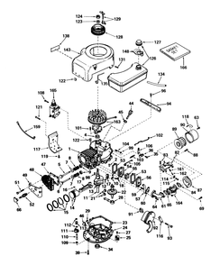 Tecumseh Engine Model No. V70-125183c Diagram and Parts List for 56036 7000001 - 7999999 Toro Lawn Tractor