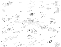 12 H.p. Engine Diagram and Parts List for 61-12KS01 1976 Toro Lawn Tractor