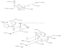 Hitch Assembly Diagram and Parts List for 61-12KS02 1976 Toro Lawn Tractor