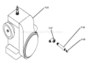 Engine Diagram and Parts List for 61-12KS02 1976 Toro Lawn Tractor