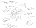 Electrical System Diagram and Parts List for 61-12KS02 1976 Toro Lawn Tractor
