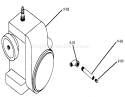 Engine Diagram and Parts List for 61-16K801 1976 Toro Lawn Tractor