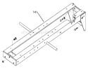Frame Assembly Diagram and Parts List for 61-16K801 1976 Toro Lawn Tractor