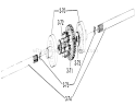 Differential Diagram and Parts List for 61-12K803 1976 Toro Lawn Tractor