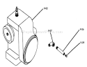 Engine Diagram and Parts List for 61-12K803 1976 Toro Lawn Tractor