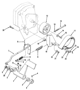 Clutch, Brake And Speed Control Linkage 312-H & 416-H Diagram and Parts List for 31-10K803 2000001 - 2999999 Toro Lawn Tractor