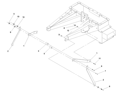 Part Location Diagram of 83-004-0381 Toro SPACER-3 PT HITCH, TOP
