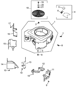 Lower Housing Assembly Diagram and Parts List for 74414 (260000001-260999999)(2006) Toro Lawn Mower