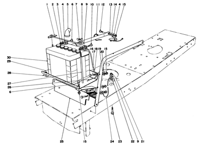 Electrical Assembly Diagram and Parts List for 55256 1000001 - 1999999 Toro Lawn Tractor