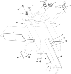 Control Panel Assembly Diagram and Parts List for 30488 (313000001-313999999)(2013) Toro Lawn Mower