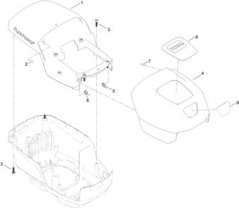 Motor Module No. 140-4213  Upper  Shroud Assembly Diagram and Parts List for 21852 411700000 - 411899999 Toro Lawn Mower