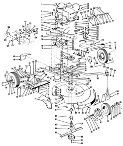 25" Hevi-Duty Parts List Diagram and Parts List for 23200 5000001 - 5999999 Toro Lawn Mower