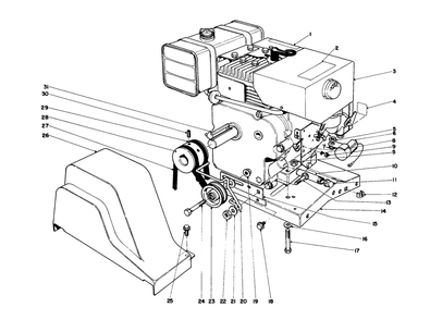 Engine Assembly (Model 38150) Diagram and Parts List for 38090 3000001 - 3999999 Toro Snow Blower