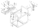 Part Location Diagram of 50-5390 Toro Upper Frame