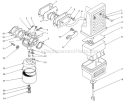 Air Cleaner And Carburetor Assembly Diagram and Parts List for 62025 5000001-5999999 Toro Generator